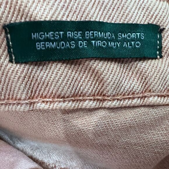 Wild Fable Highest Rise Bermuda Jean Shorts Orange denim Size 10/30 (NWT) - Picture 10 of 16